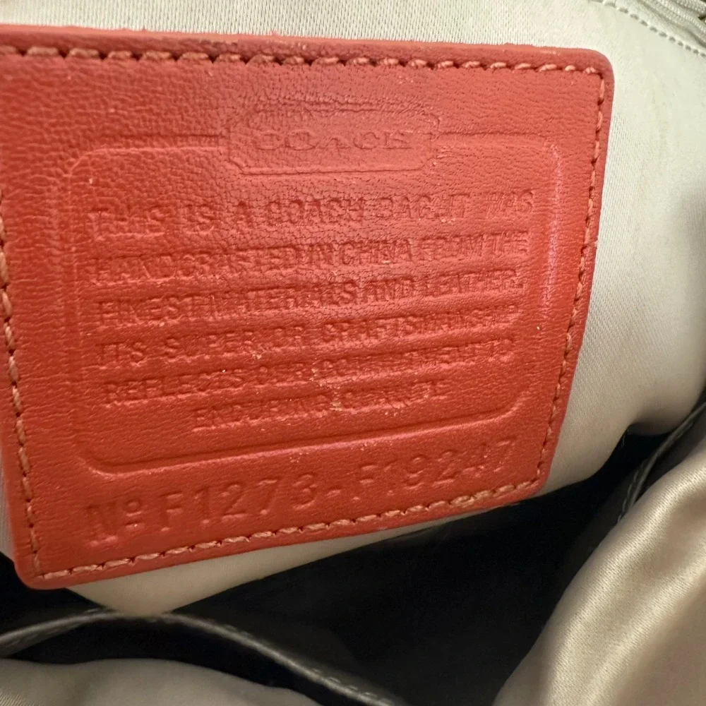 Vintage Coach Ashley Satchel Handbag Womens Red Leather Removable Strap Bag